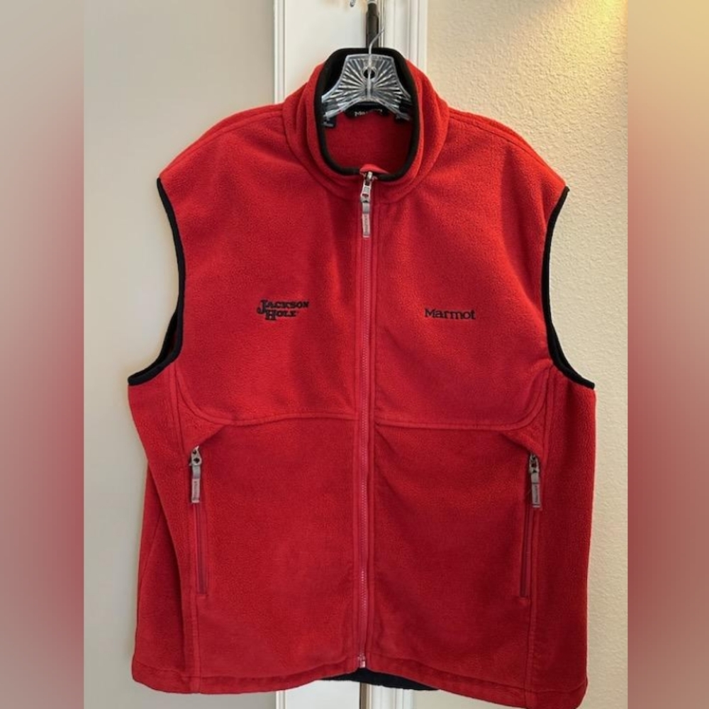 Marmot Jackson Hole Red Fleece Vest